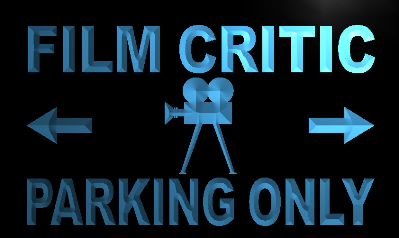Film Critic Parking Only Neon Light Sign